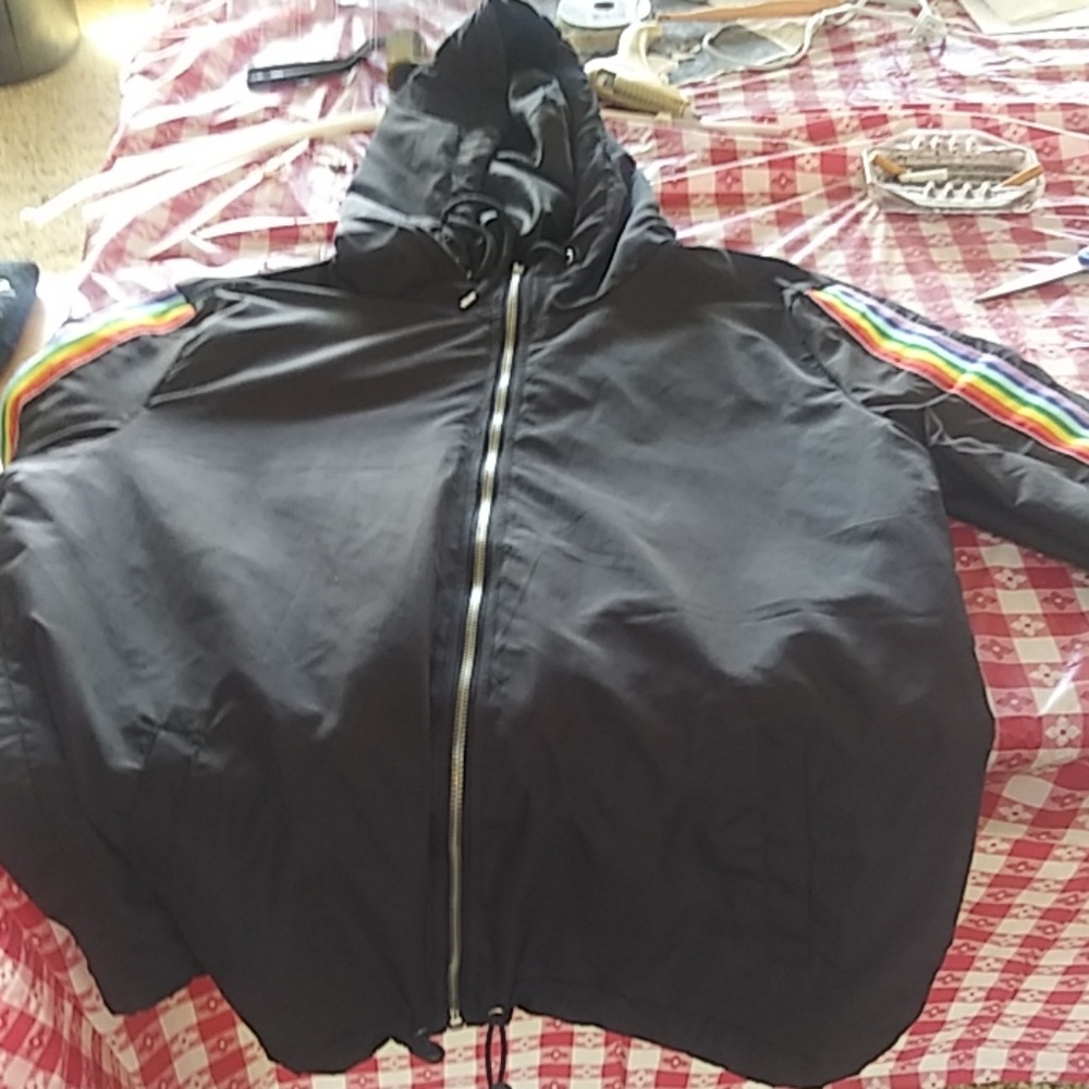 Rue 21 Rainbow Windbreaker